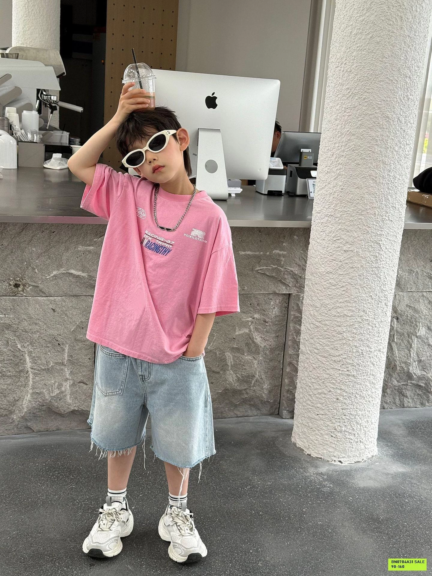 ÁO THÁO THUN HỒNG CHỮ FANSHU