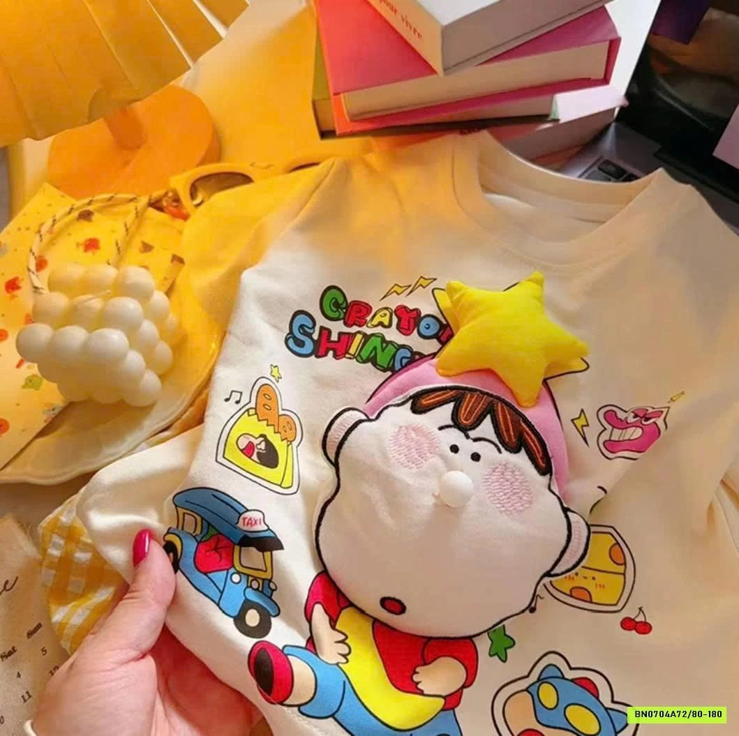 GOM SALE ÁO PHÔNG HỌA TIẾT 3D CHO BÉ