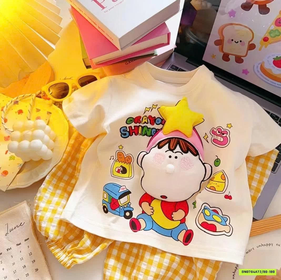 GOM SALE ÁO PHÔNG HỌA TIẾT 3D CHO BÉ