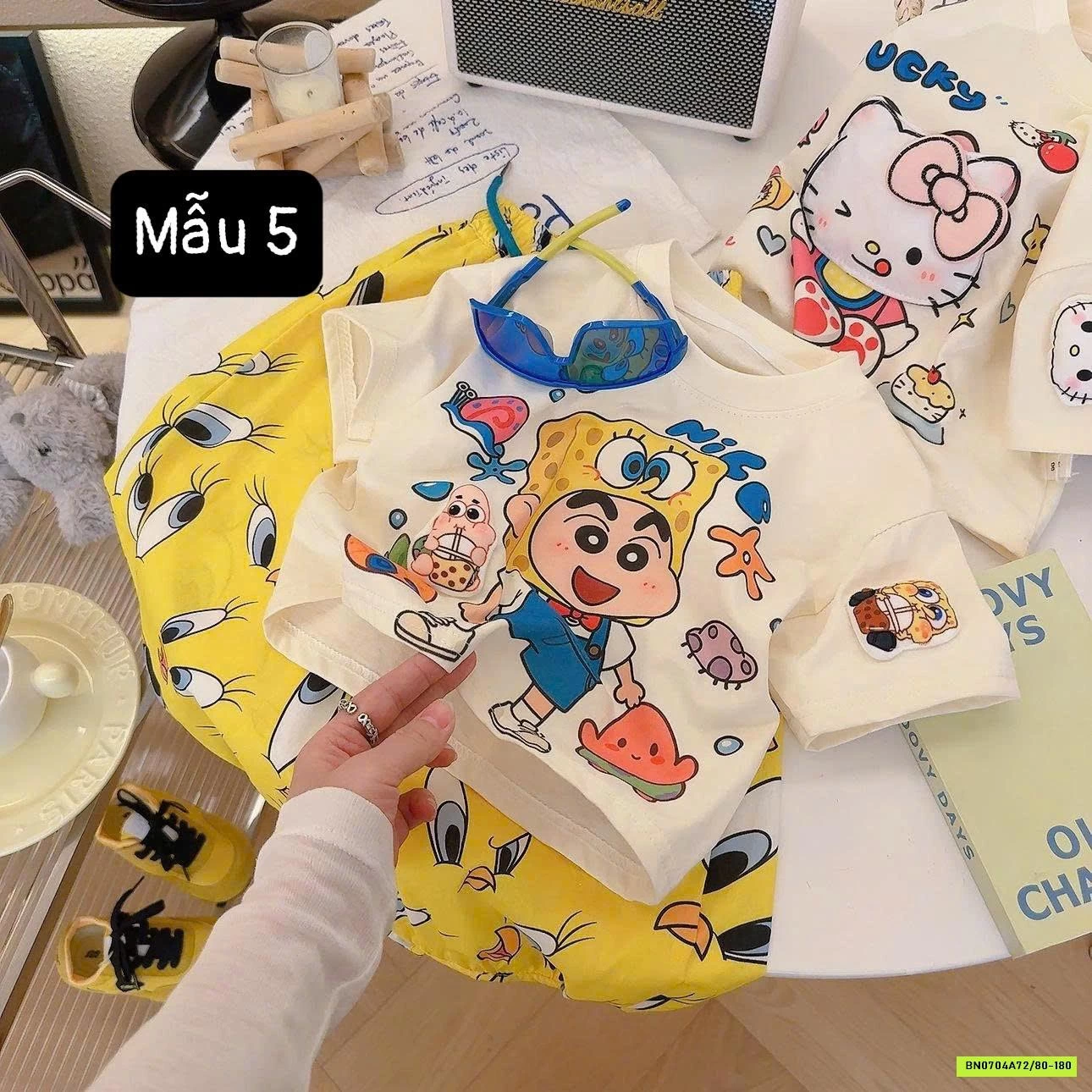 GOM SALE ÁO PHÔNG HỌA TIẾT 3D CHO BÉ