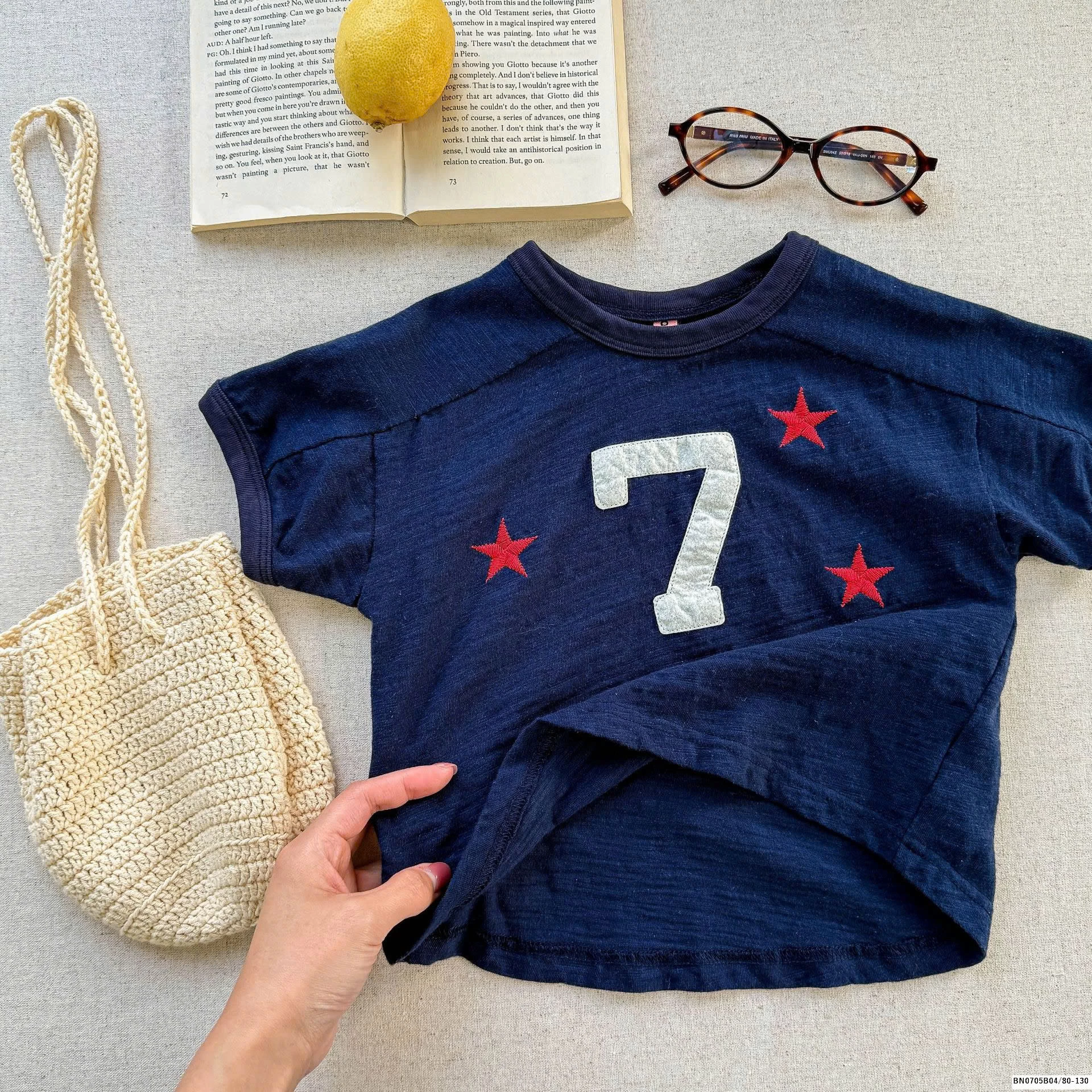 ÁO THUN COTTON NHĂN SỐ 7 ADBABY