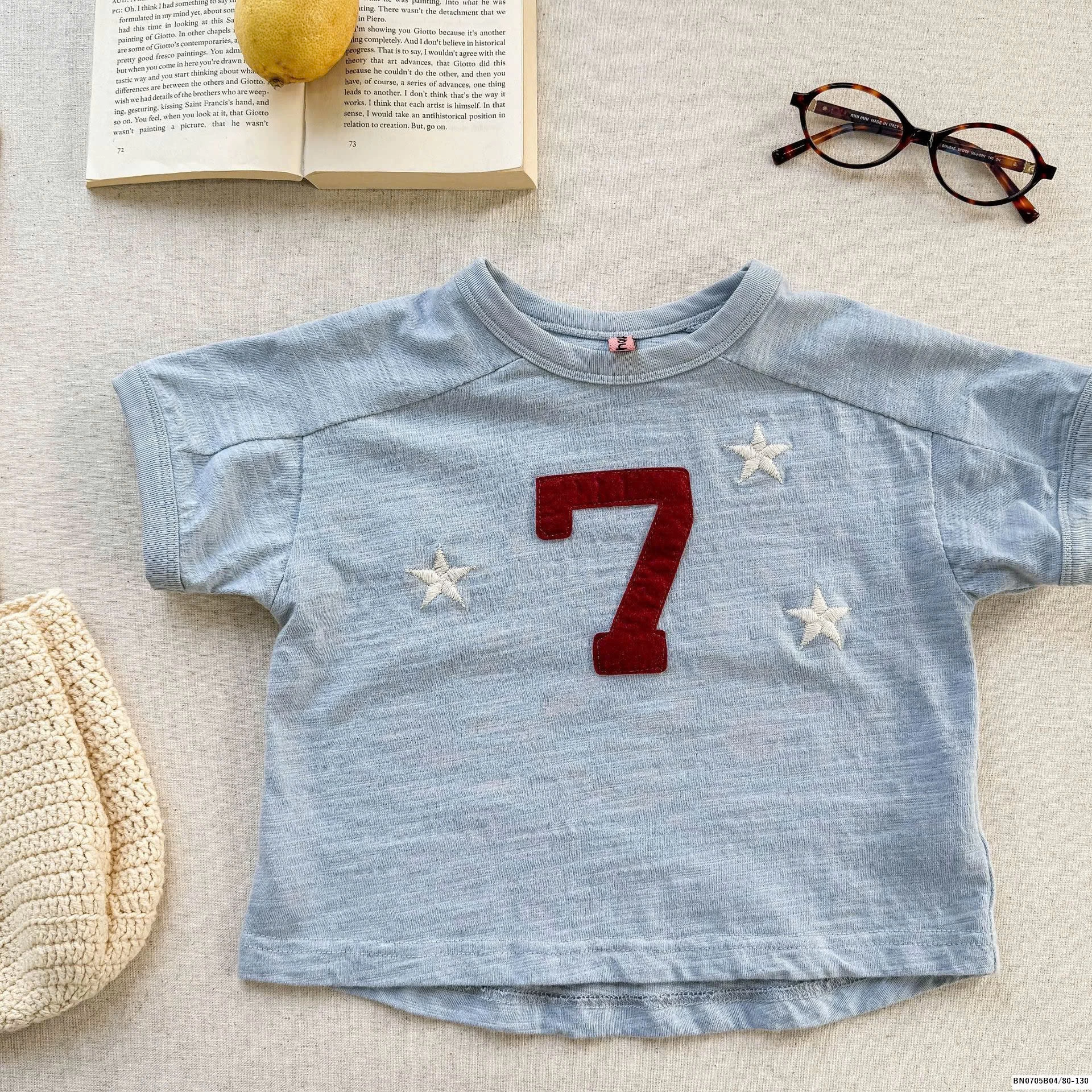 ÁO THUN COTTON NHĂN SỐ 7 ADBABY