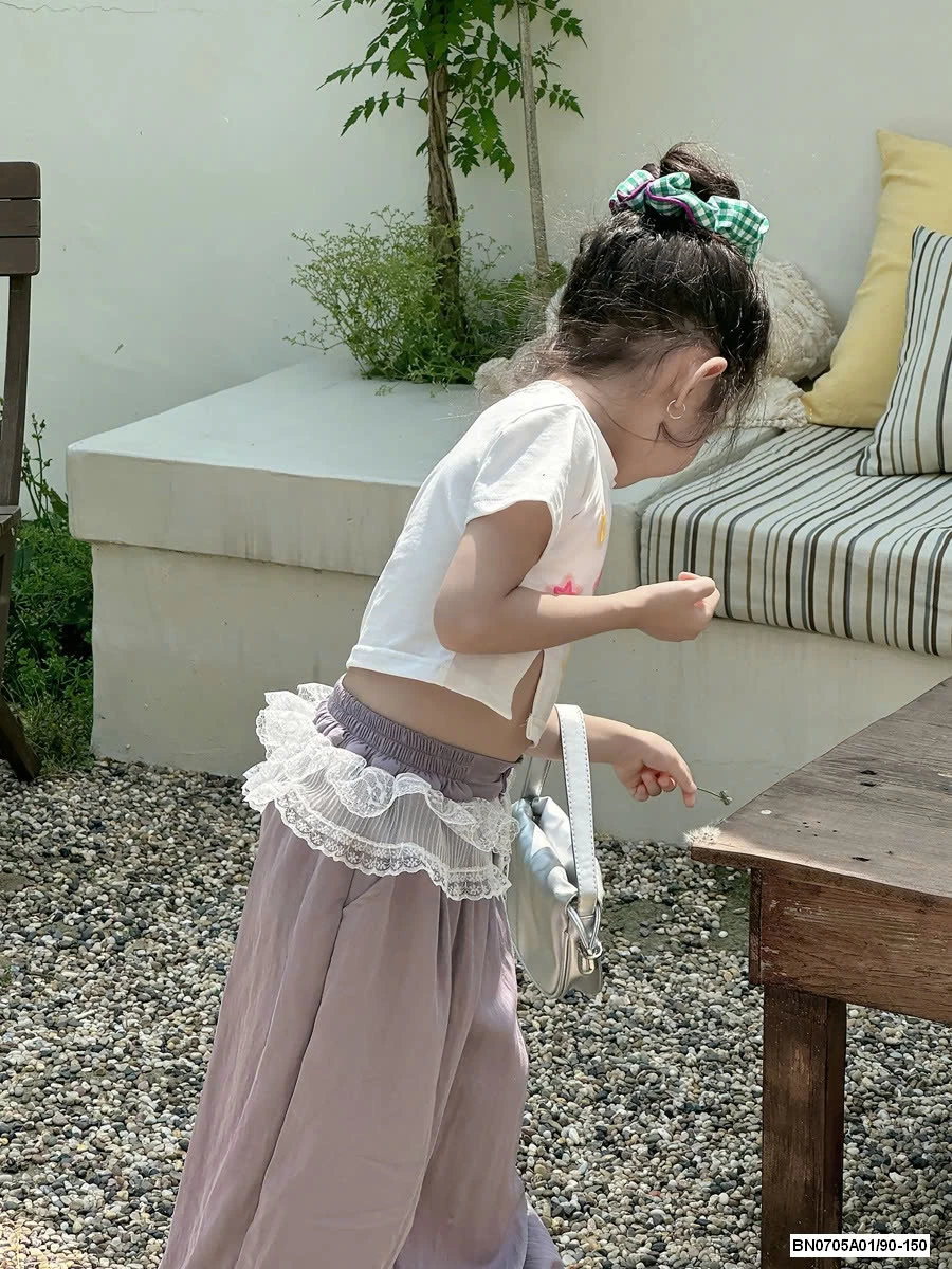 QUẦN GIÓ SUÔNG PHỐI CẠP REN