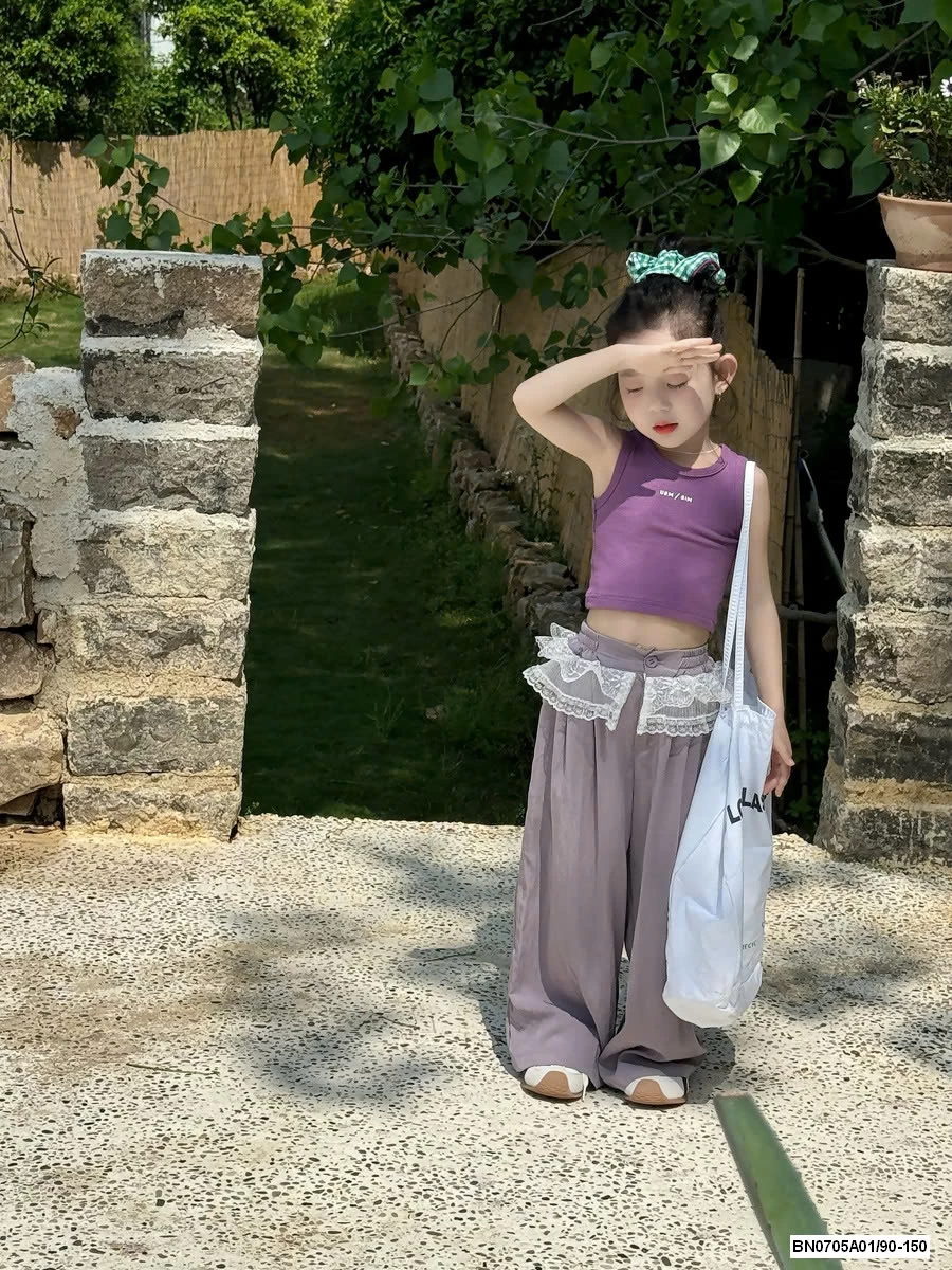 QUẦN GIÓ SUÔNG PHỐI CẠP REN