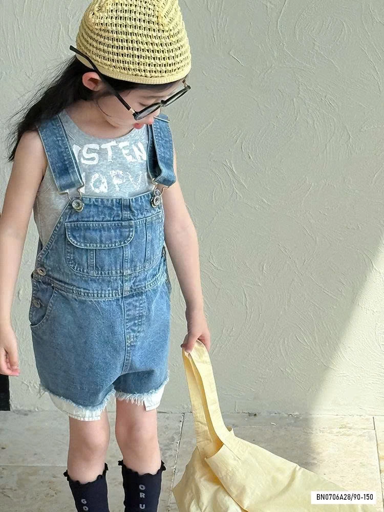 YẾM JEANS GẤU TUA RUA