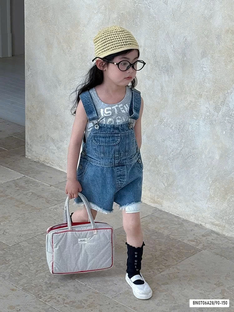 YẾM JEANS GẤU TUA RUA