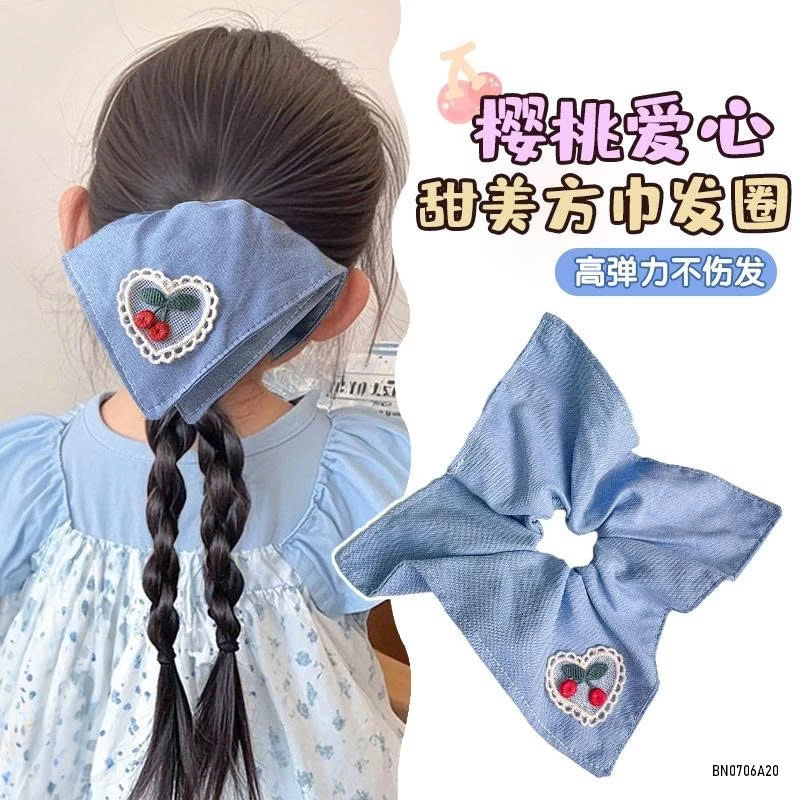 SÉT 4 DÂY BUỘC TÓC GIẢ KHĂN VINTAGE