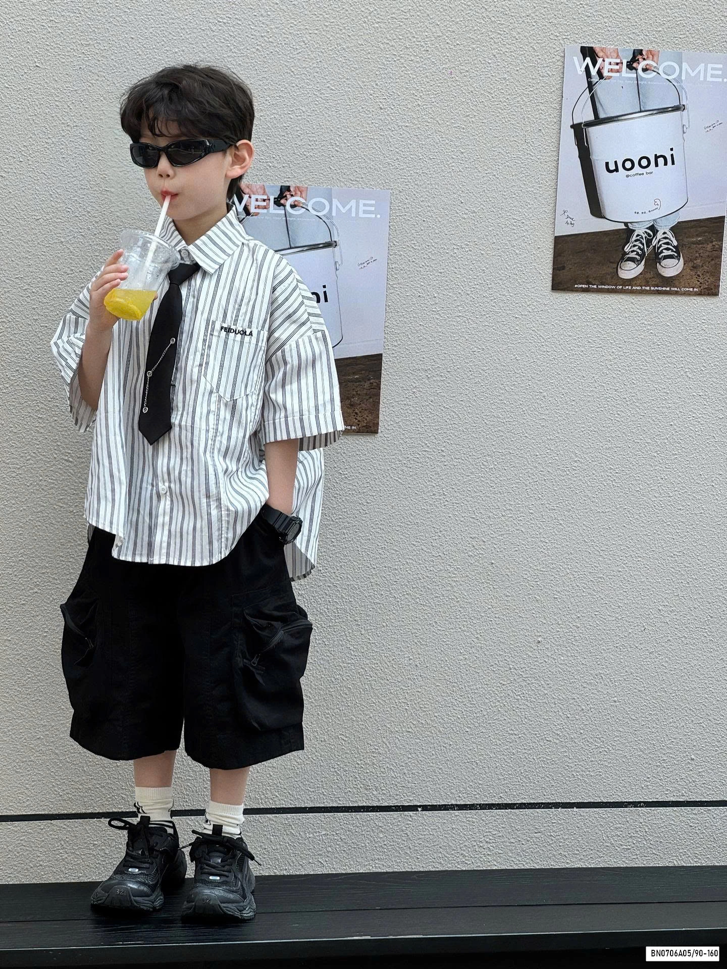 SƠ MI SỌC KÈM CÀ VẠT