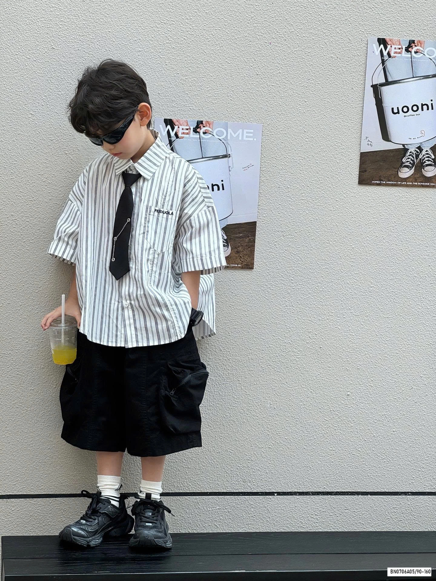 SƠ MI SỌC KÈM CÀ VẠT