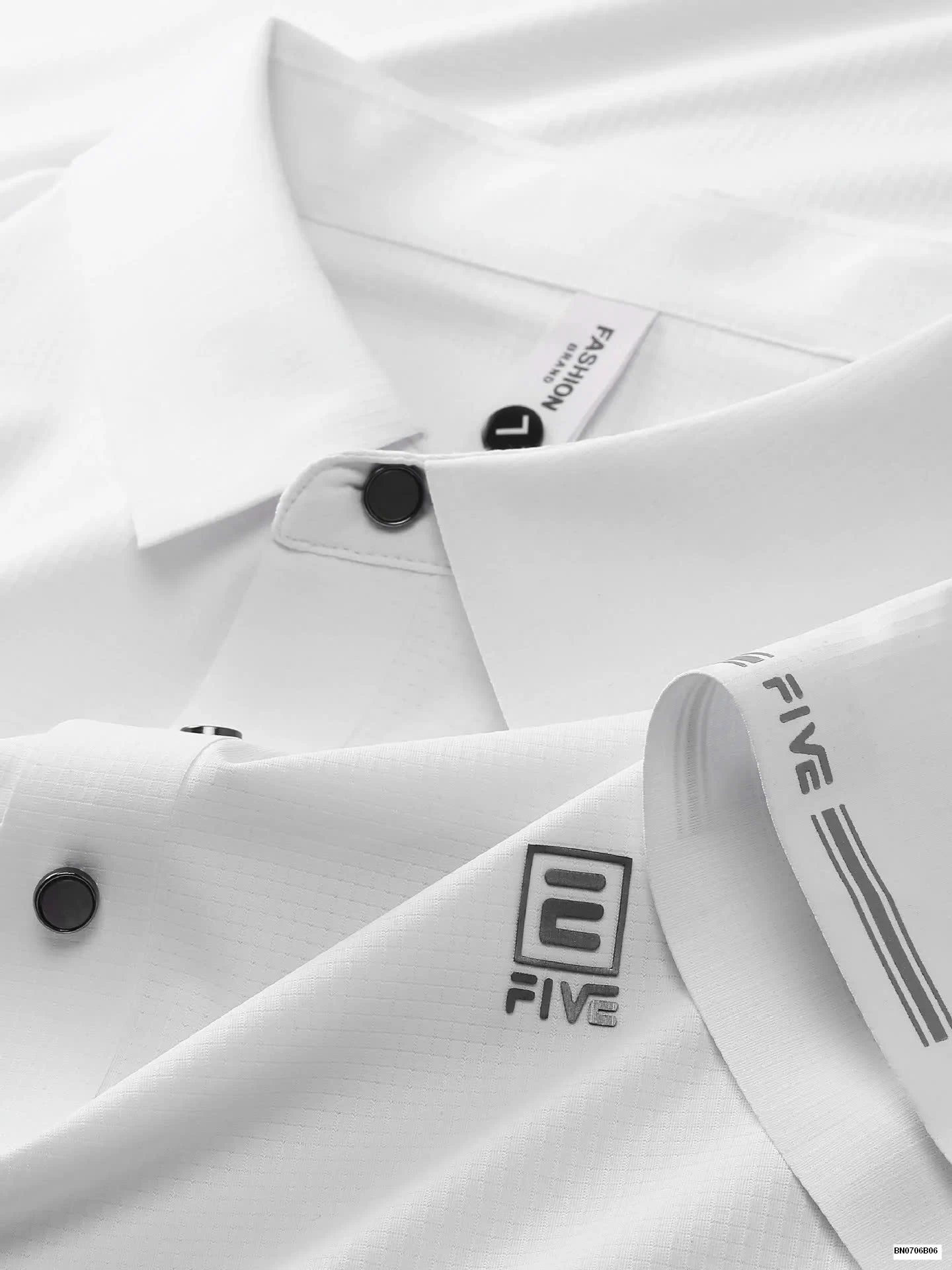 POLO NAM VẢI Ô VUÔNG LOGO FIVE