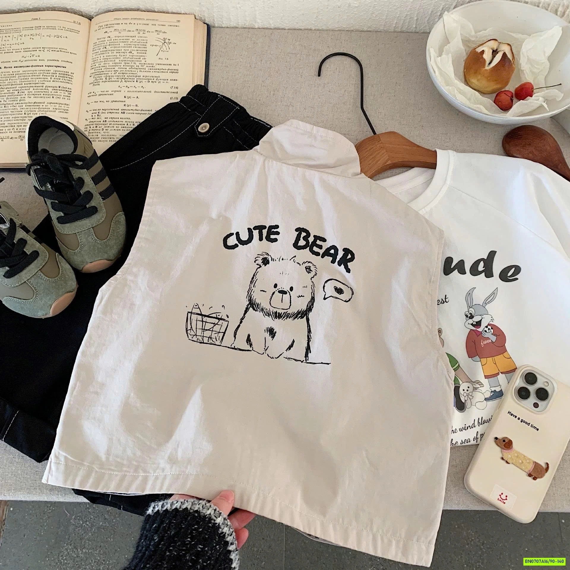 KHOÁC GILE GẤU CỔ BẺ 2 MẶT