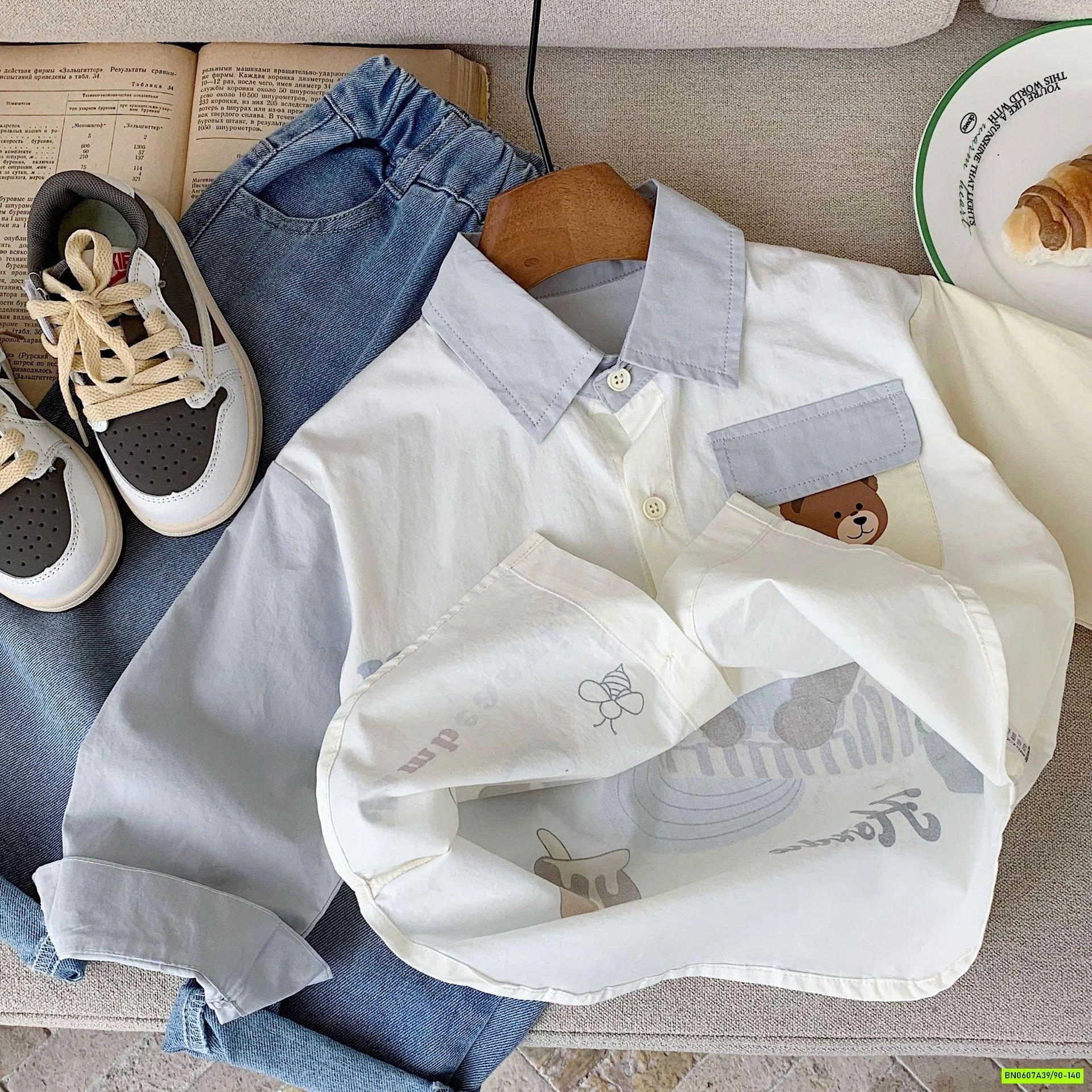 SƠ MI GẤU PHÓI MÀU