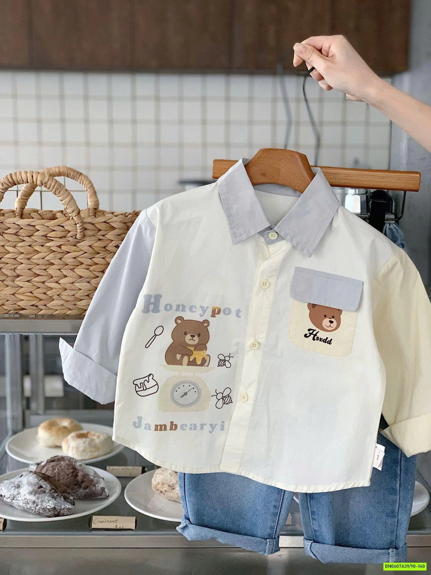 SƠ MI GẤU PHÓI MÀU