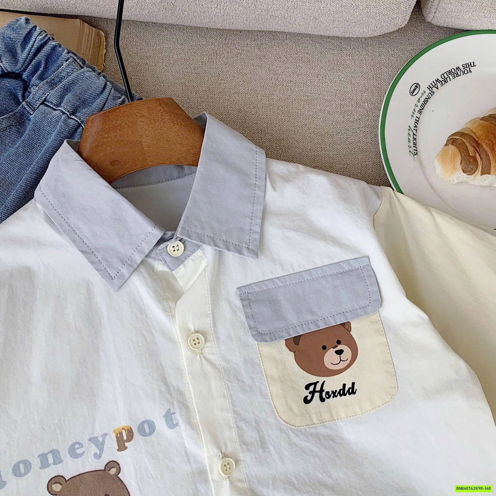 SƠ MI GẤU PHÓI MÀU