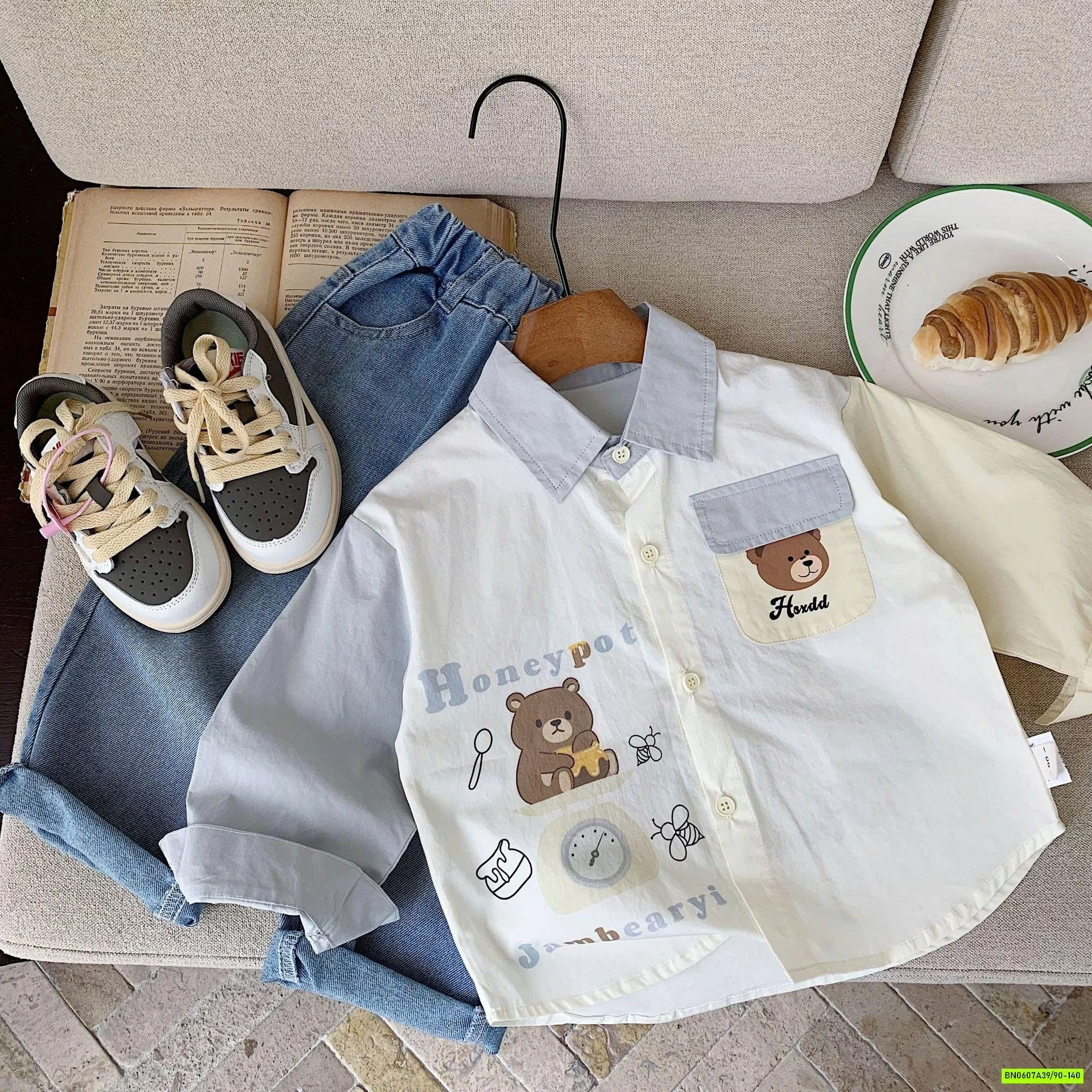 SƠ MI GẤU PHÓI MÀU