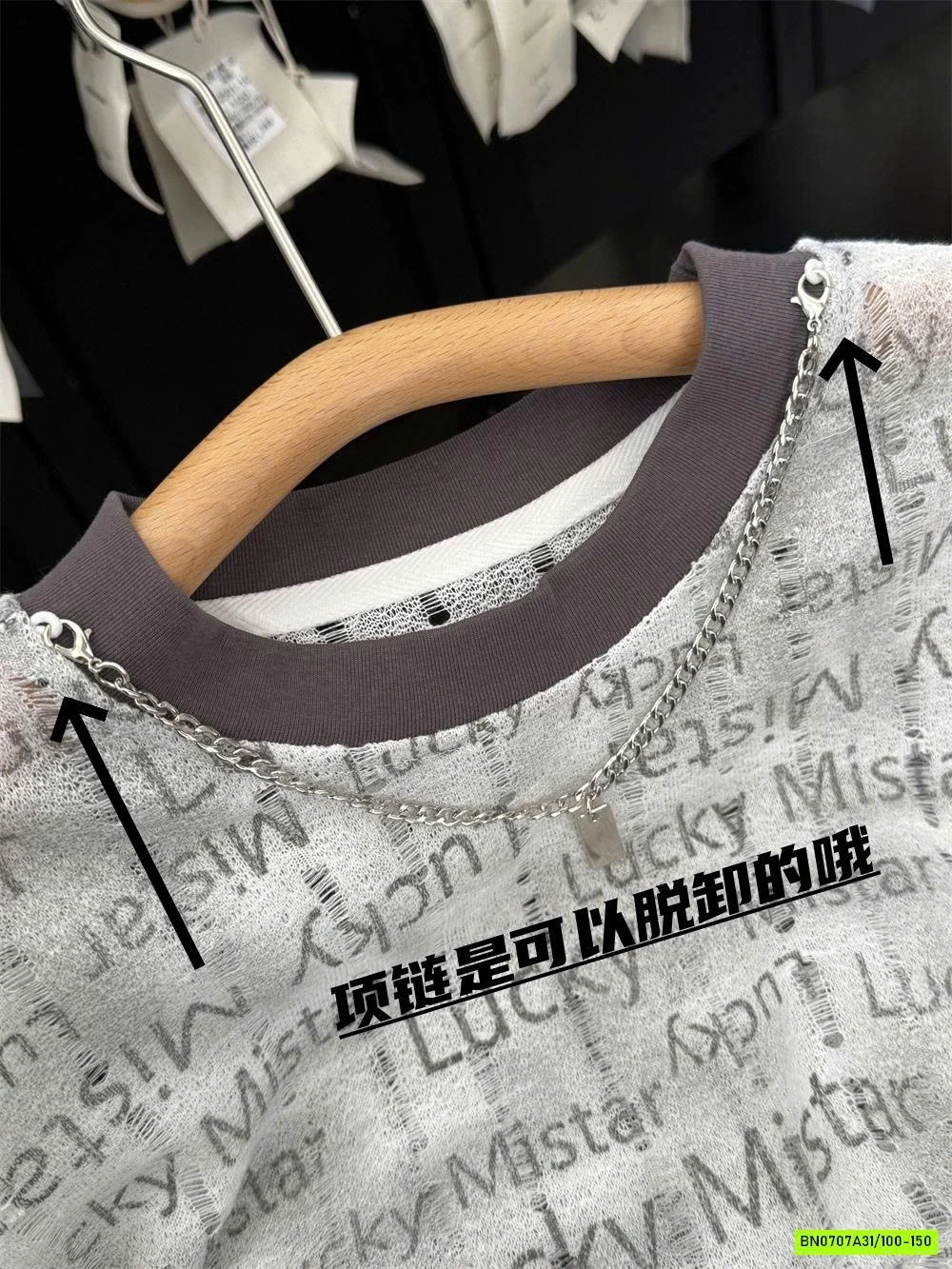 ÁO THUN GIẤY CHỮ LUCKY