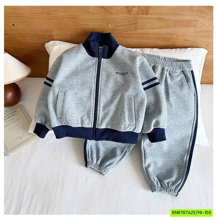 SÉT BỘ NỈ KHÓA KÉO