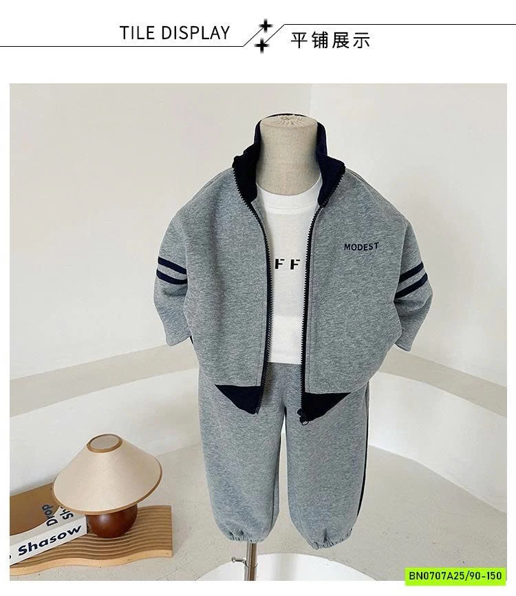 SÉT BỘ NỈ KHÓA KÉO