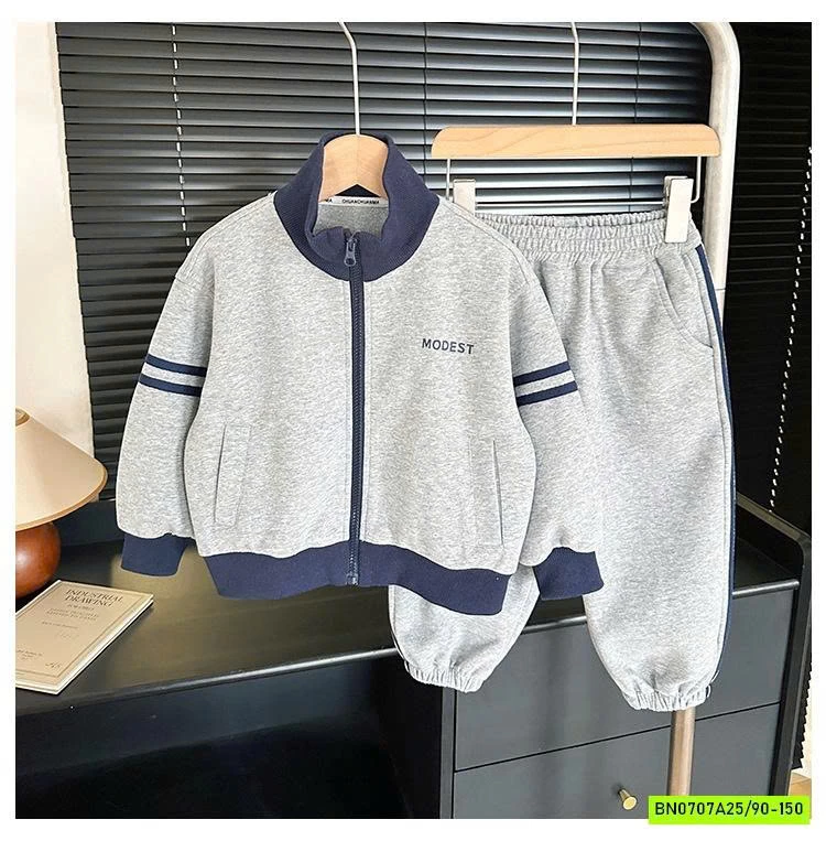 SÉT BỘ NỈ KHÓA KÉO