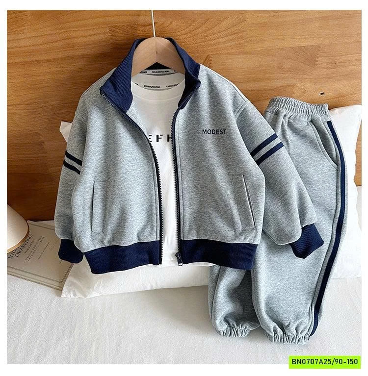 SÉT BỘ NỈ KHÓA KÉO