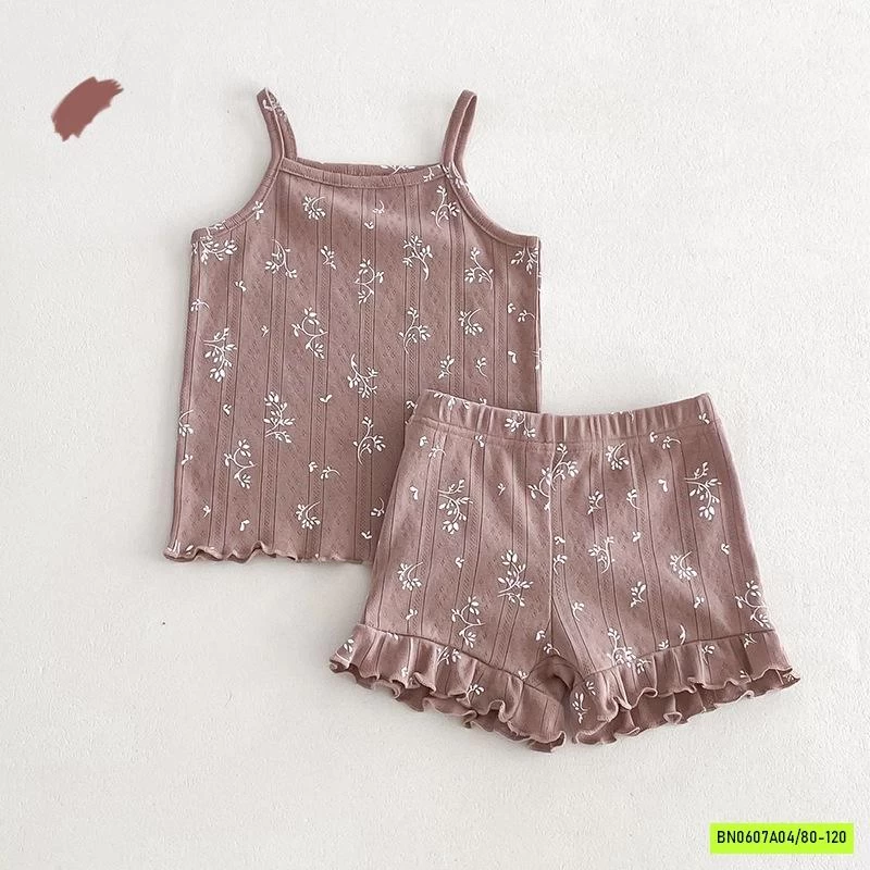 BỘ COTTON GIẤY VIỀN BÈO 2 DÂY