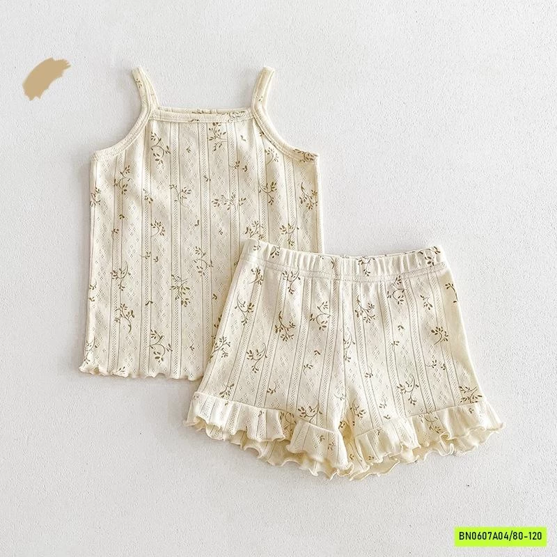 BỘ COTTON GIẤY VIỀN BÈO 2 DÂY