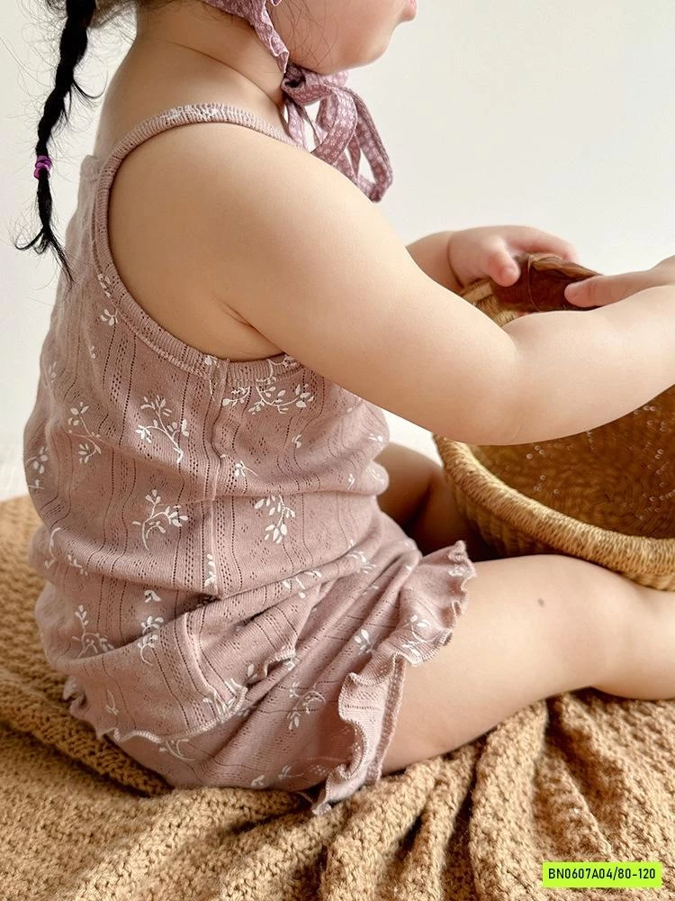 BỘ COTTON GIẤY VIỀN BÈO 2 DÂY