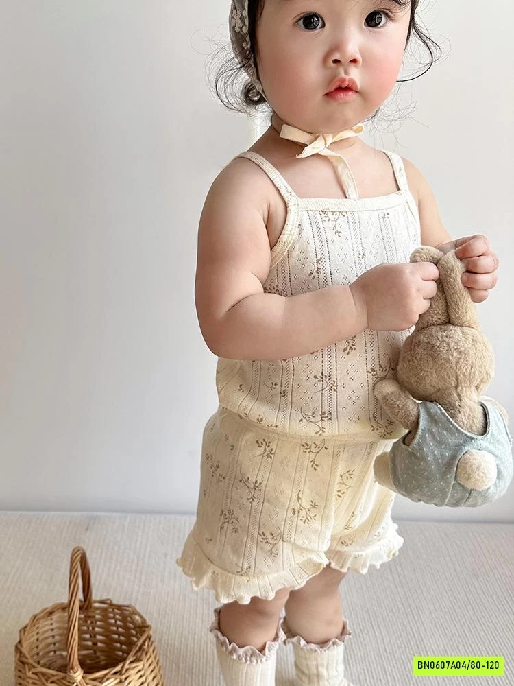 BỘ COTTON GIẤY VIỀN BÈO 2 DÂY