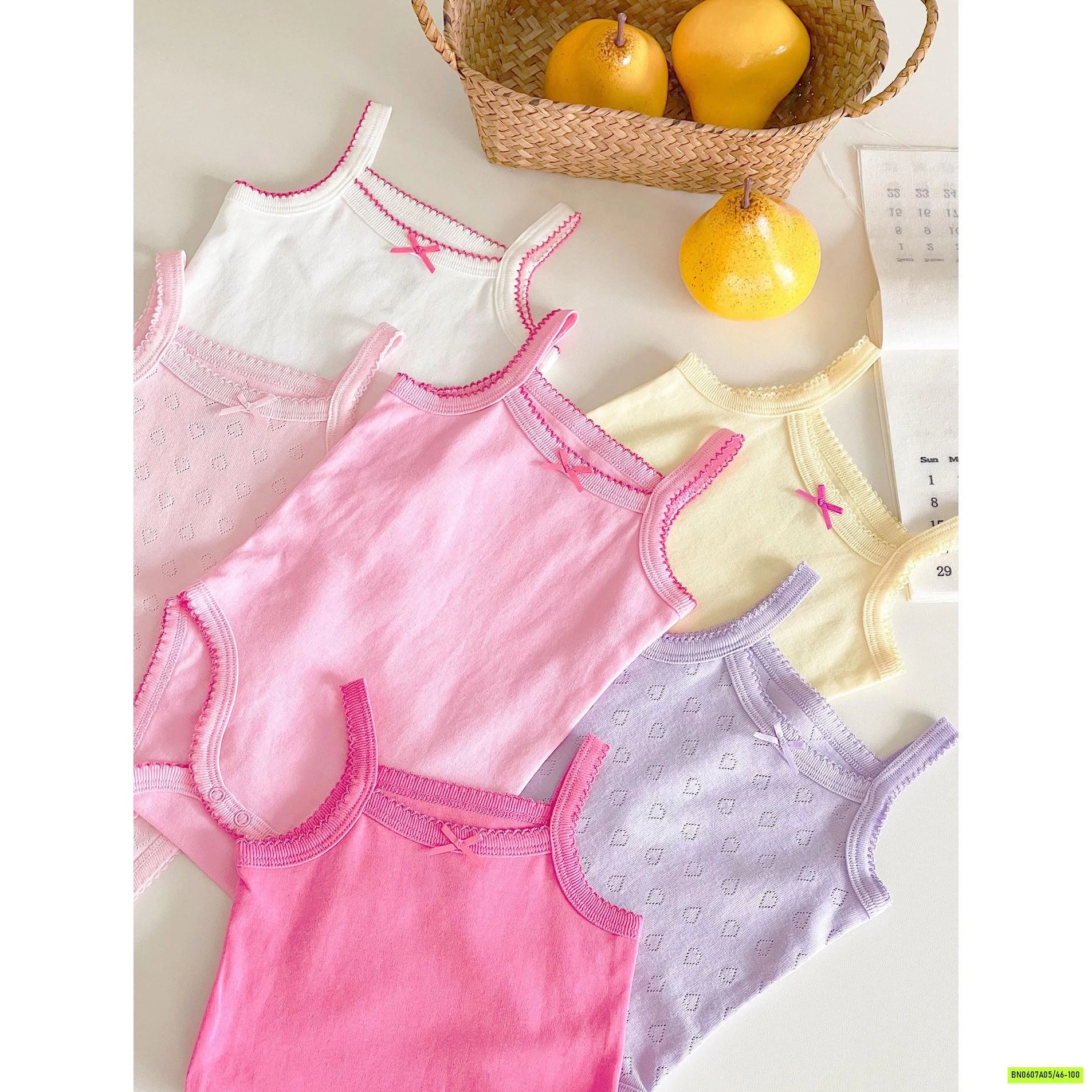 BODY 2 DÂY COTTON GIẤY TRƠN MÀU