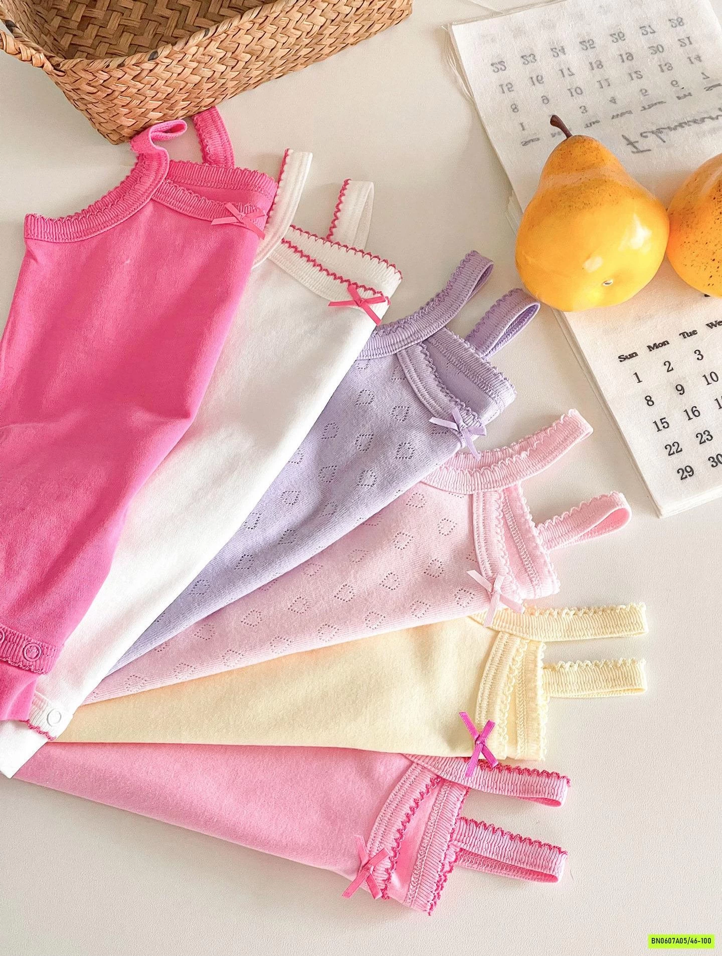 BODY 2 DÂY COTTON GIẤY TRƠN MÀU
