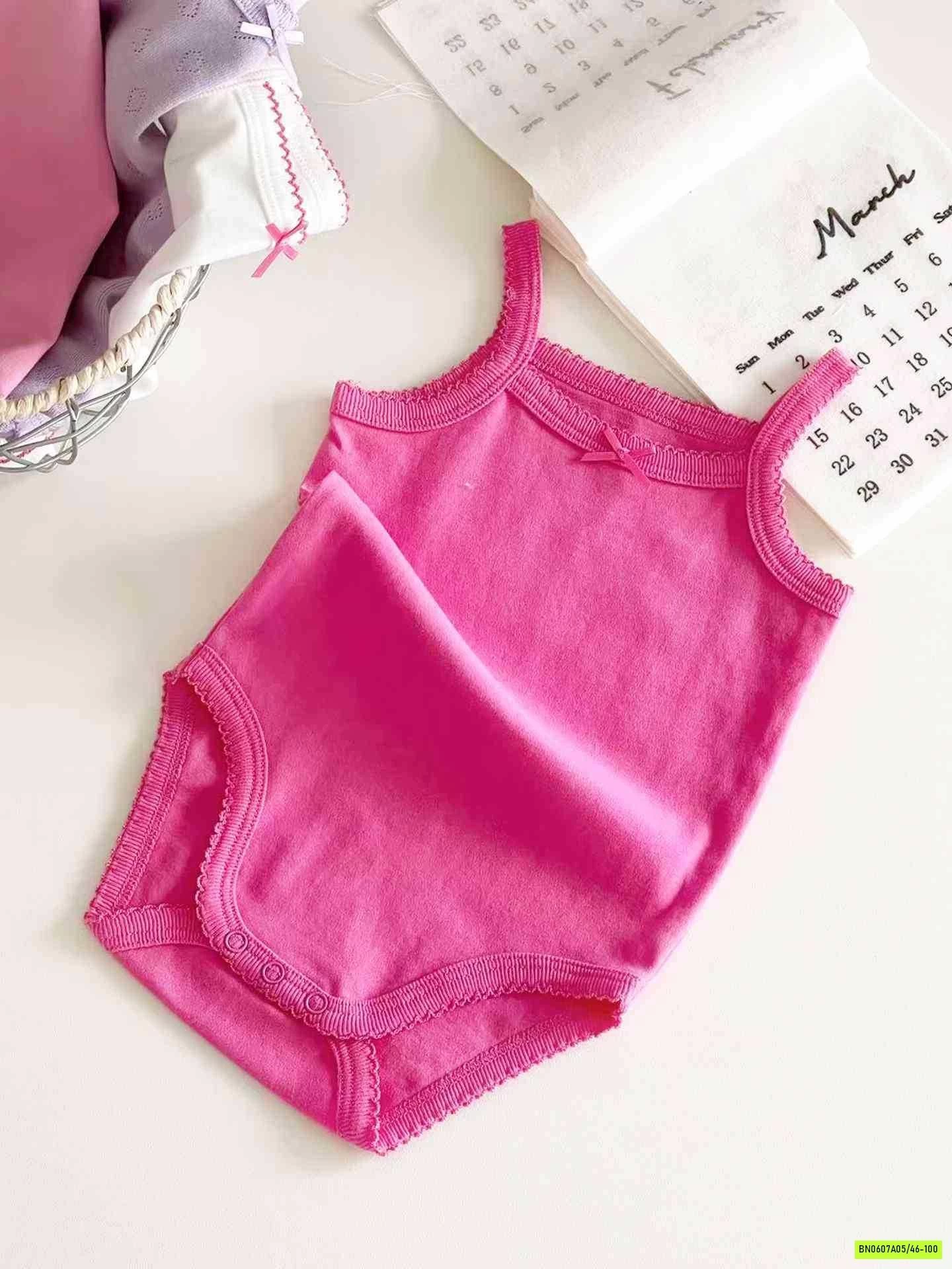 BODY 2 DÂY COTTON GIẤY TRƠN MÀU