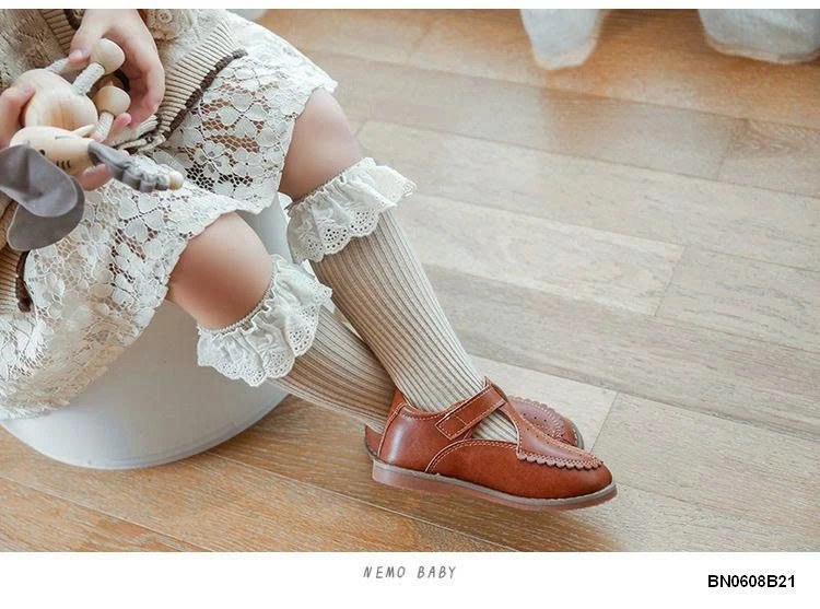 TẤT CAO CỔ VIỀN REN BÉ GÁI