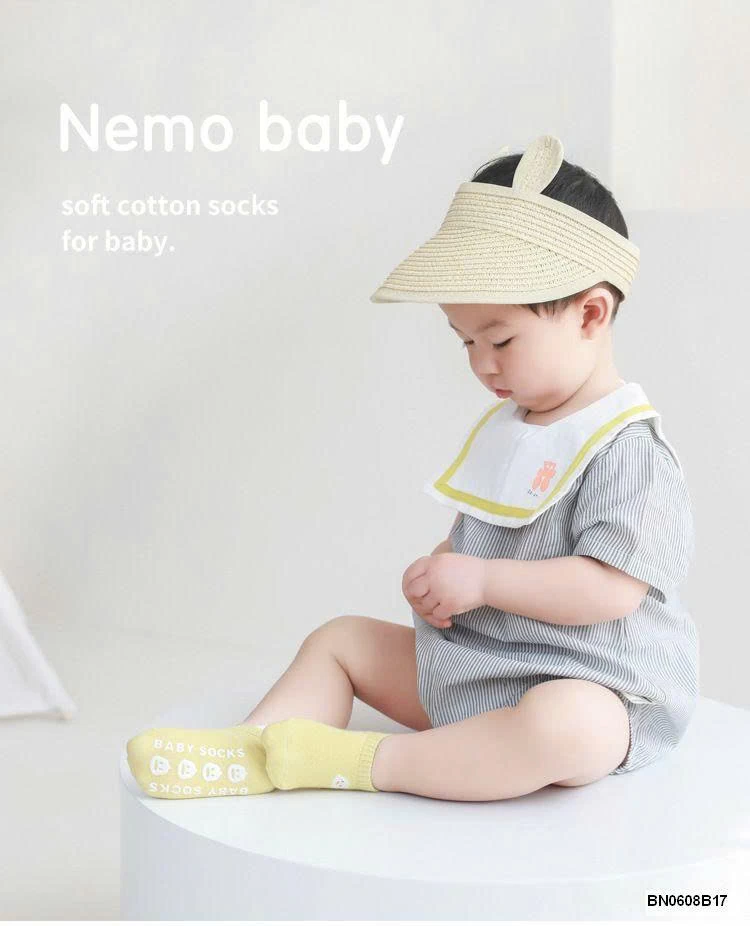 SÉT 3 đôi TẤT CHỐNG TRƯỢT ĐẾ CHỮ