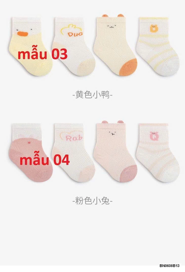 SÉT 4 ĐÔI TẤT LƯỚI NEMOBABY CHO BÉ