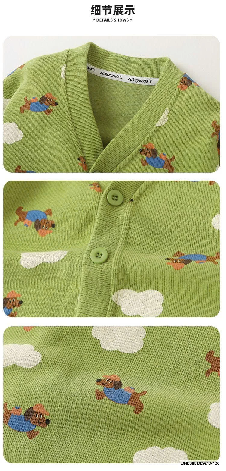 KHOÁC LEN IN HÌNH CHO BÉ