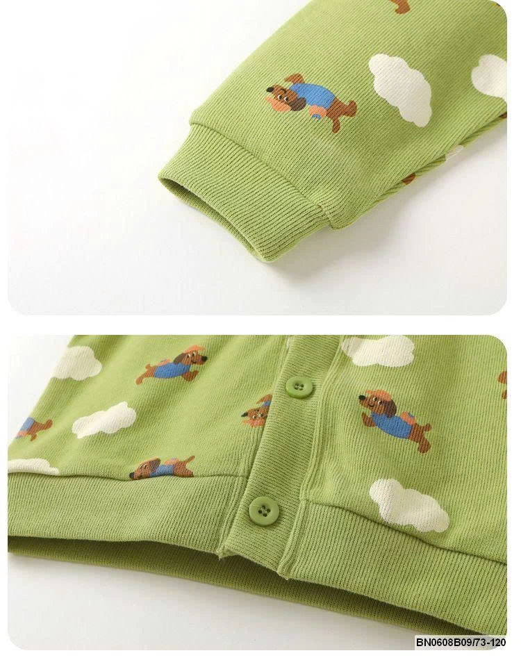 KHOÁC LEN IN HÌNH CHO BÉ