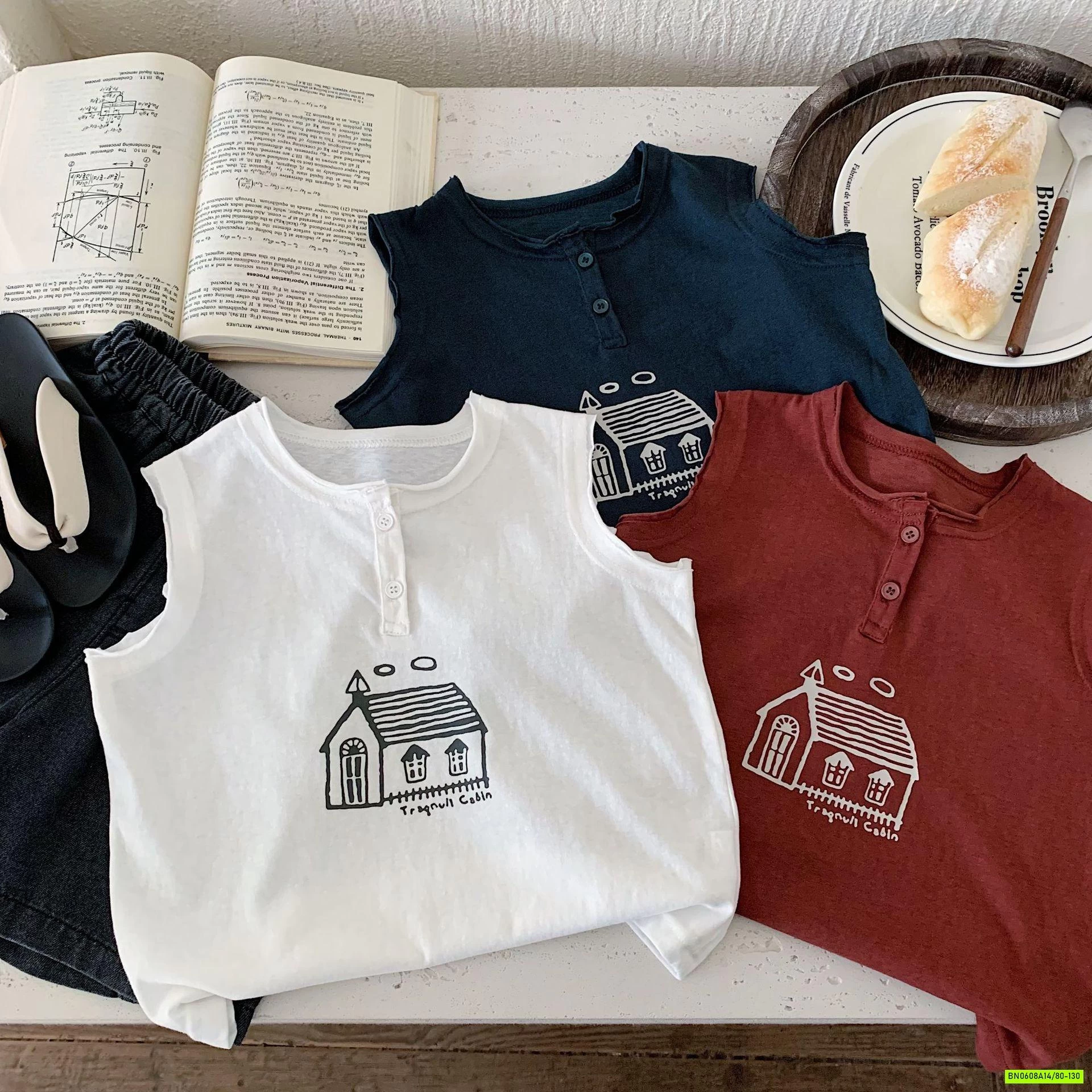 ÁO SÁT NÁCH IN HÌNH NGÔI NHÀ