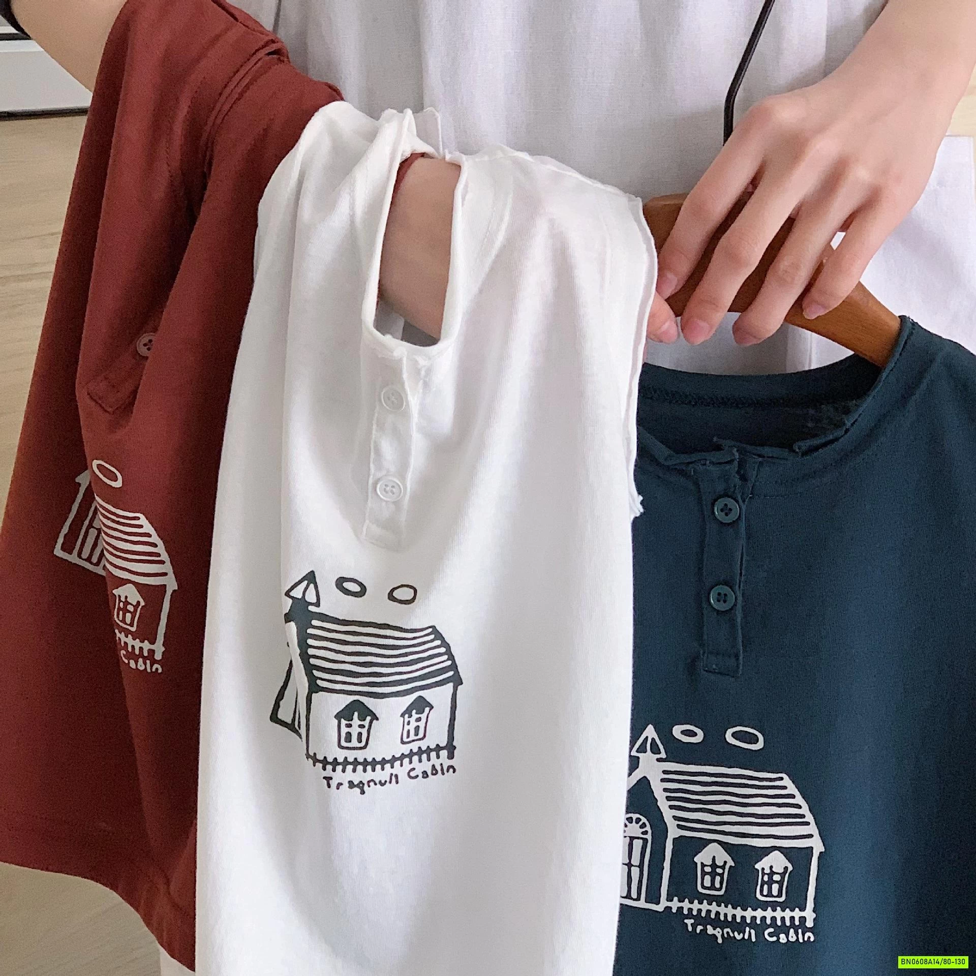 ÁO SÁT NÁCH IN HÌNH NGÔI NHÀ