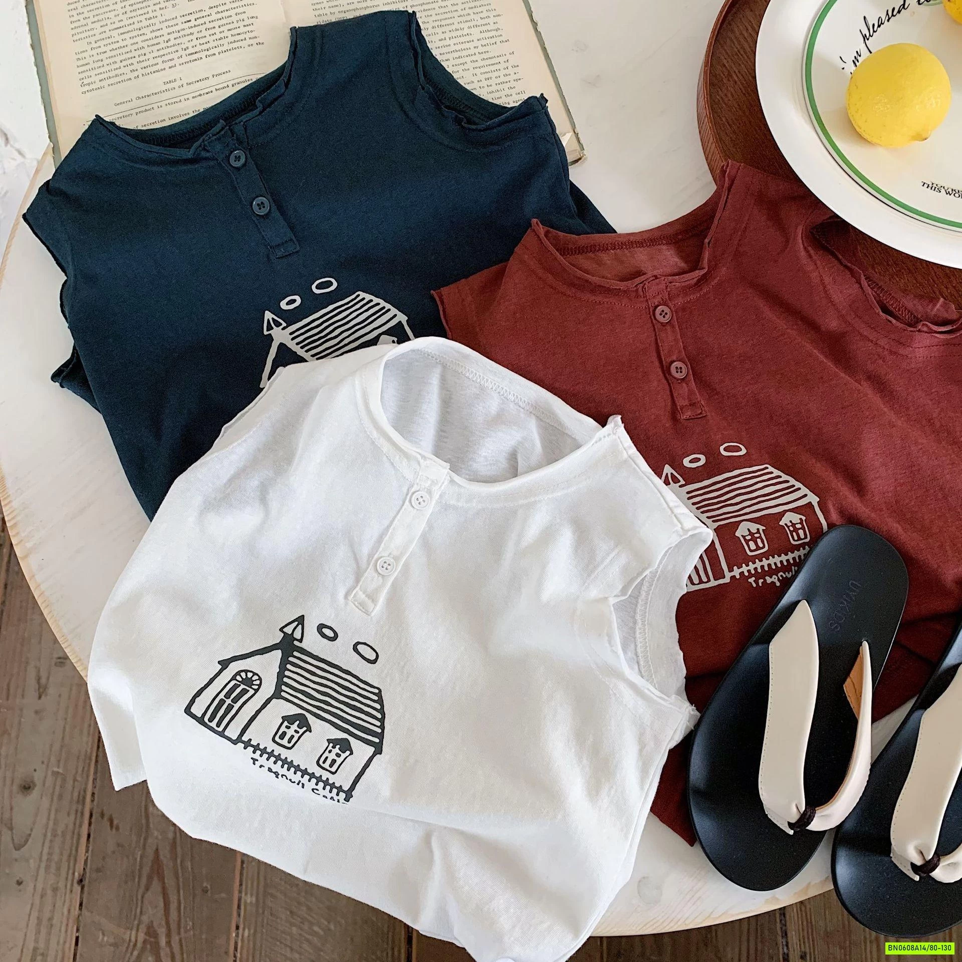 ÁO SÁT NÁCH IN HÌNH NGÔI NHÀ