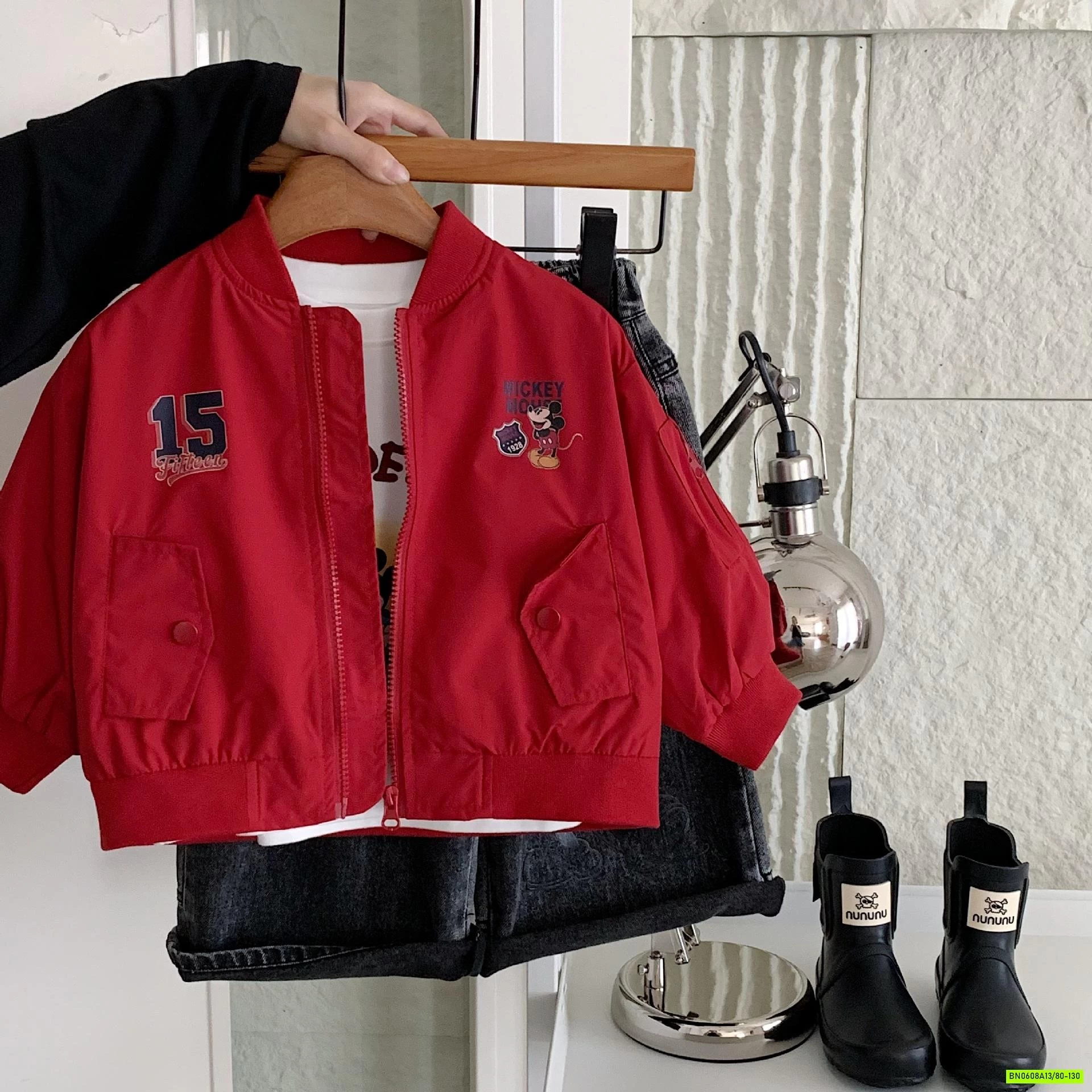 BOMBER GIÓ ĐỎ MICKEY