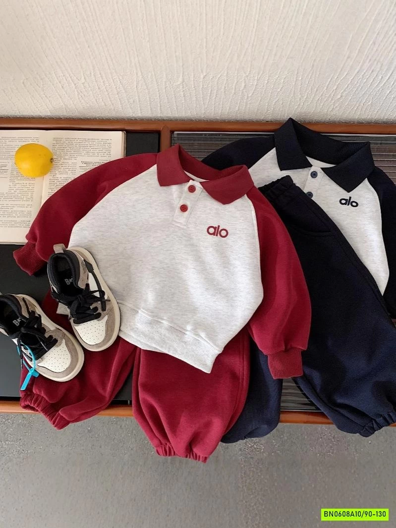 BỘ NỈ THỂ THAO PHỐI MÀU