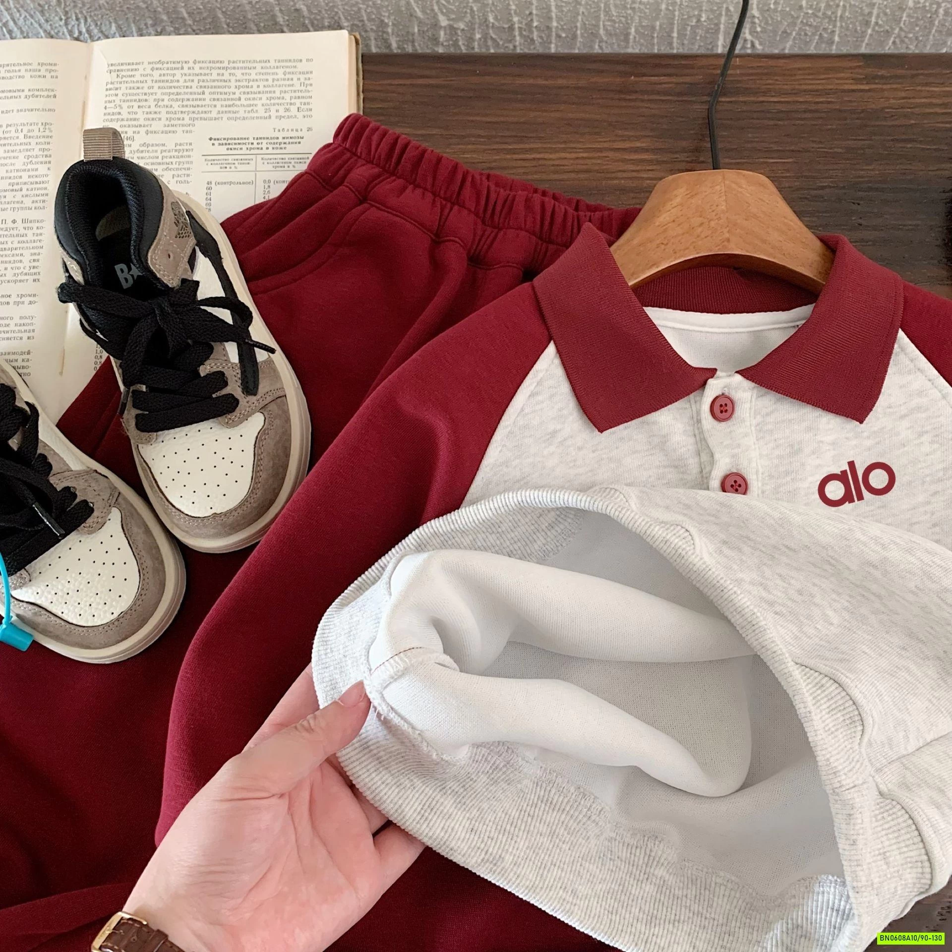 BỘ NỈ THỂ THAO PHỐI MÀU