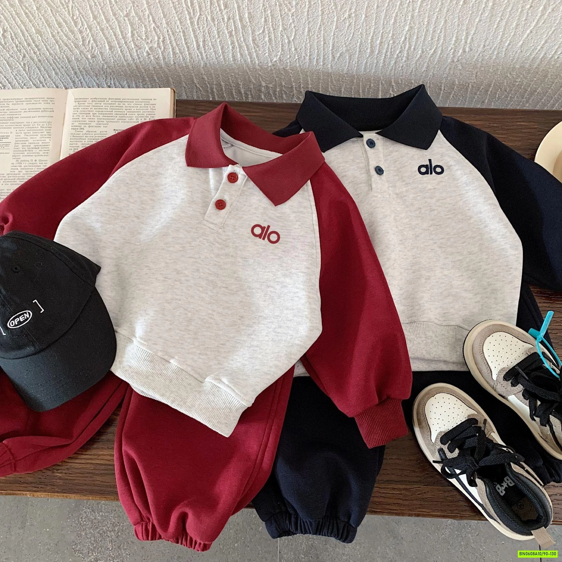 BỘ NỈ THỂ THAO PHỐI MÀU