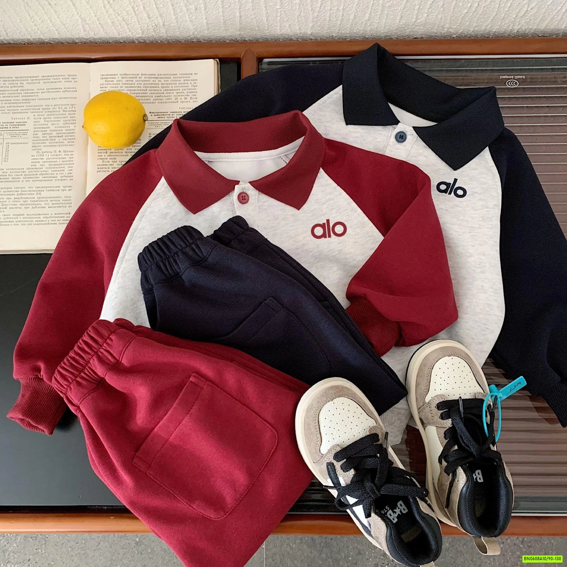 BỘ NỈ THỂ THAO PHỐI MÀU