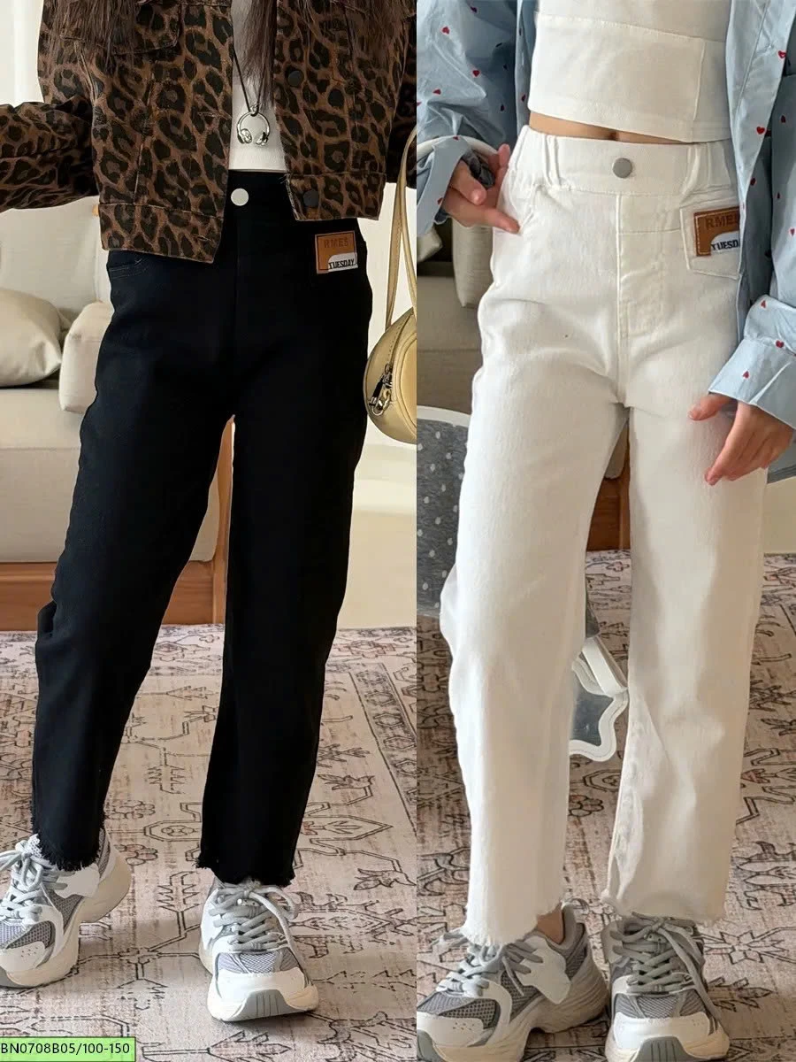 QUẦN JEAN DÁNG SKINNY TUA GẤU