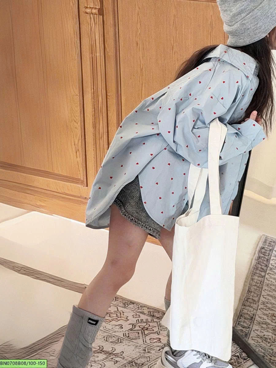 SƠ MI ĐUỔI TÔM TRÁI TIM NHỎ