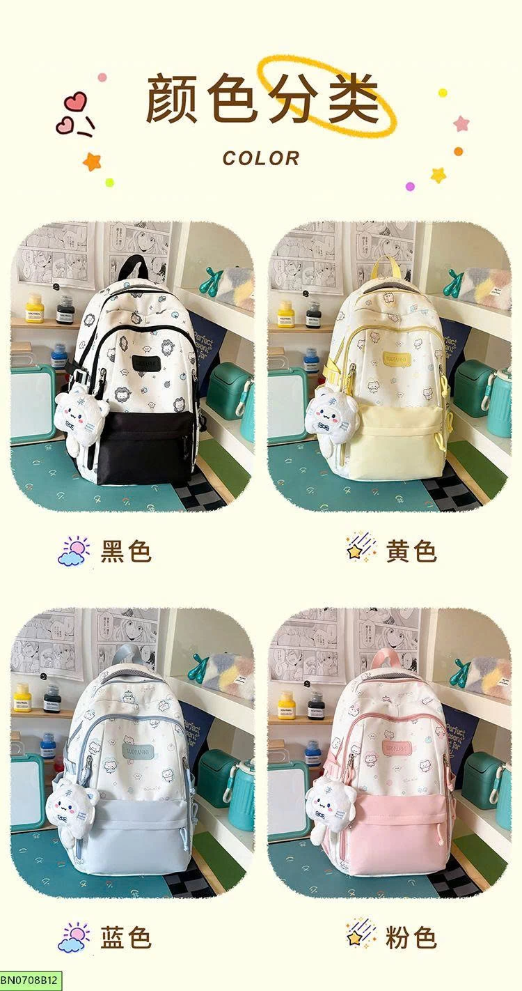 BALO THỜI TRANG IN MÈO DỄ THƯƠNG