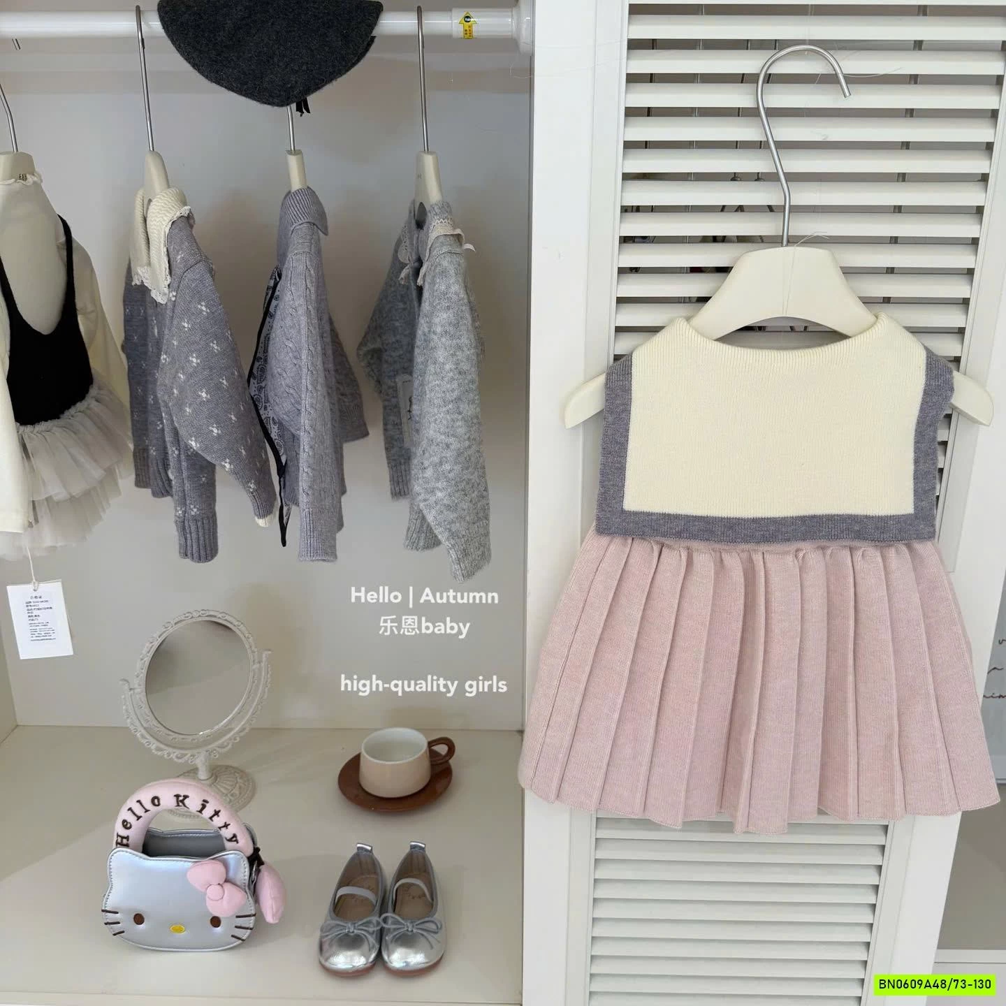 VÁY LEN KITTY XẾP LY