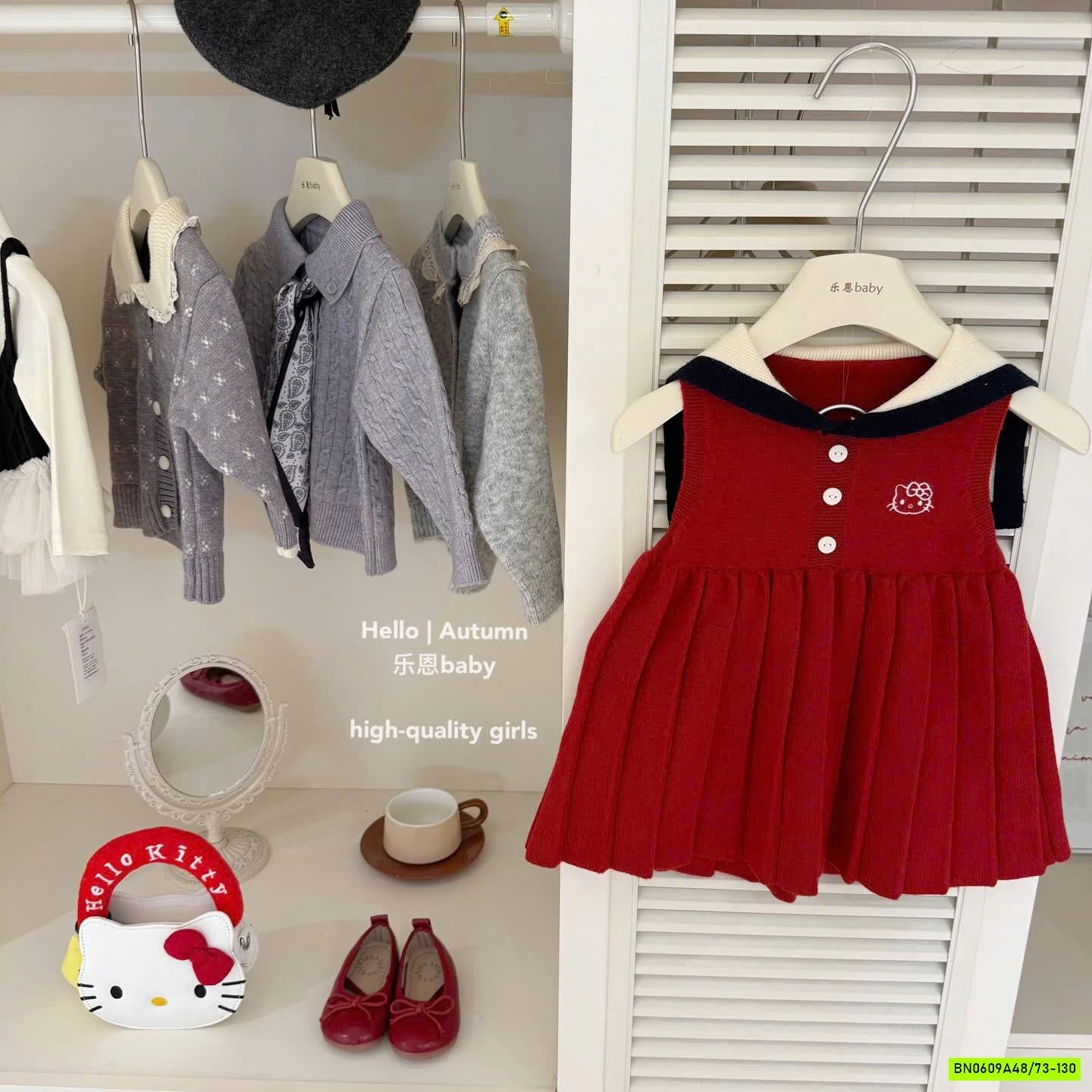 VÁY LEN KITTY XẾP LY