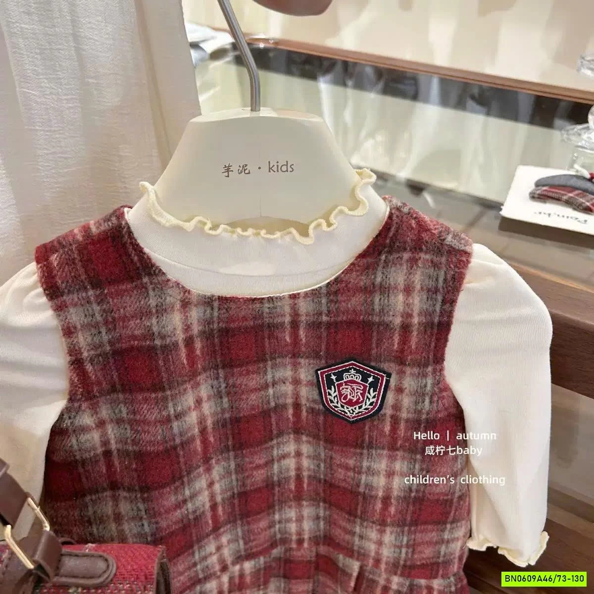 SÉT VÁY DẠ CARO ĐỎ